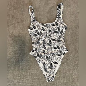 Aerie One Piece Swimsuit in Tropical Pattern